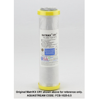 Aquastream CR1 (MatriKX Compatible) 10" x 2.5" Carbon Block Filter Cartridge - 0.5 Micron